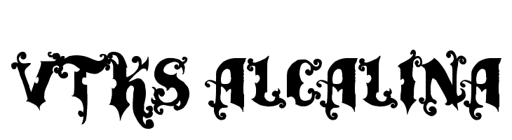 vtks alcalina  フリーフォントのダウンロード