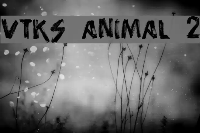 vtks animal 2 Font examples