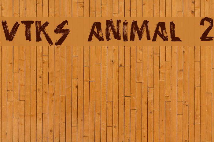 vtks animal 2 Font examples