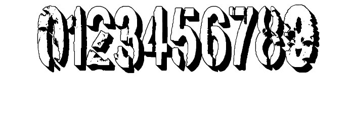 vtks army 3d Font OTHER CHARS