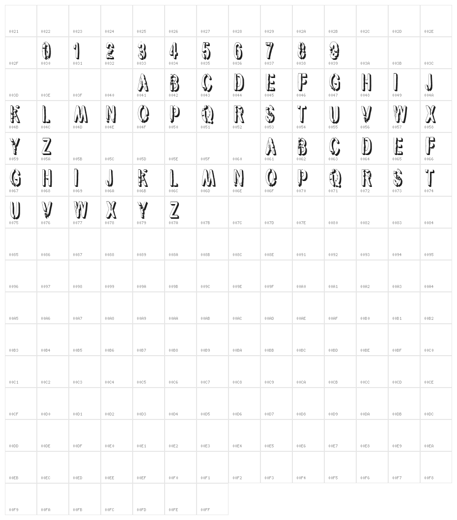 vtks army 3d Character Map