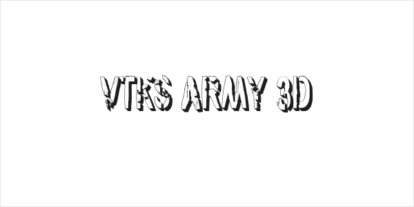 vtks army 3d Logo