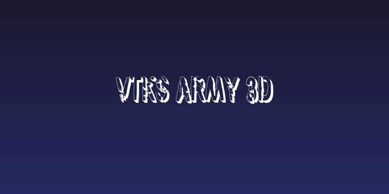 vtks army 3d Social Header