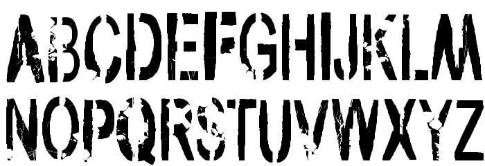 vtks army Font LOWERCASE