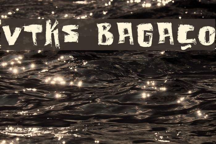 vtks bagaço Font examples
