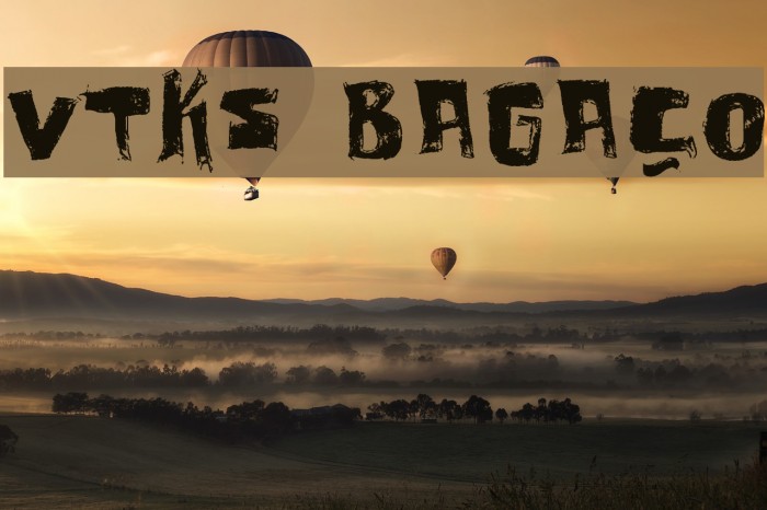 vtks bagaço Font examples