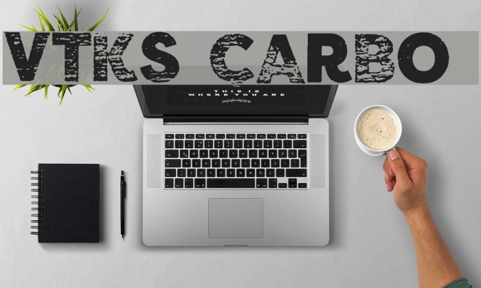 vtks carbo 753 Font examples