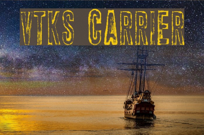 vtks carrier Font examples