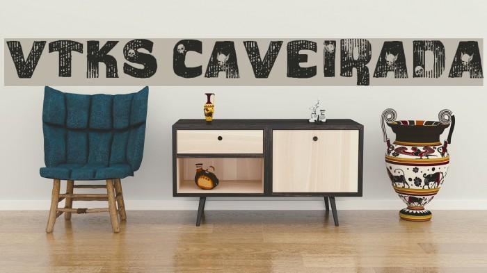 vtks caveirada Font examples