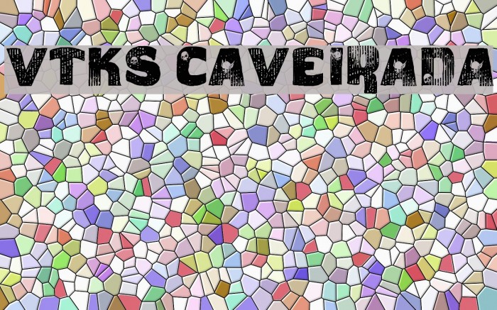 vtks caveirada Font examples