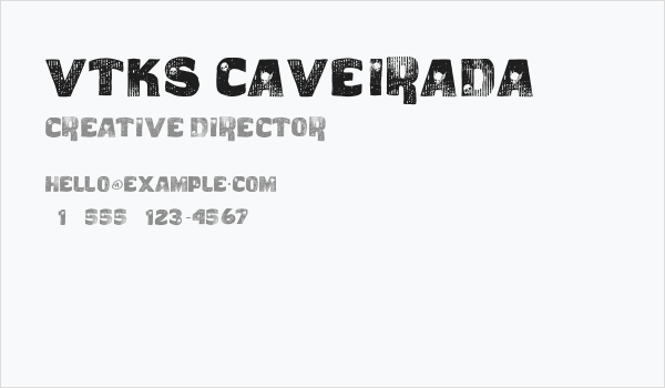 vtks caveirada Business Card