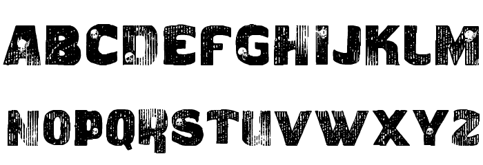 vtks caveirada Font LOWERCASE