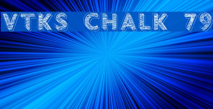 vtks chalk 79 Font examples
