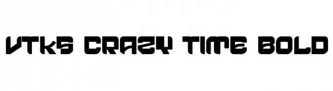 vtks crazy time bold  Fuentes Gratis Descargar