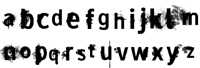 vtks dirty 2 Font LOWERCASE