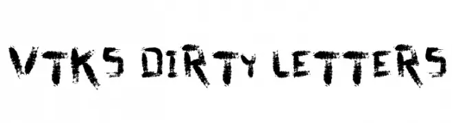 vtks dirty letters  les polices de caractères gratuit tlcharger