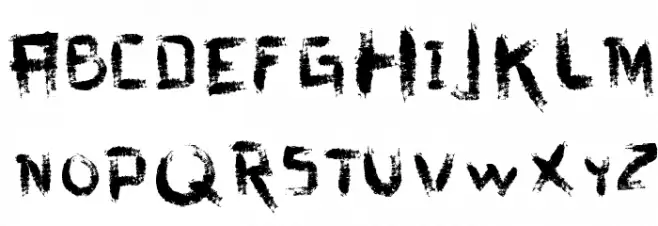 vtks dirty letters Fonte MAIÚSCULAS