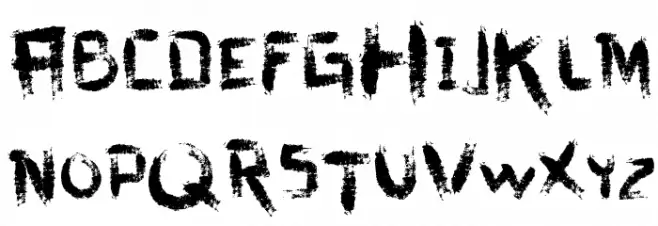 vtks dirty letters फ़ॉन्ट लोअरकेस