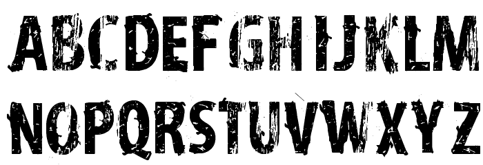 vtks distress Font LOWERCASE