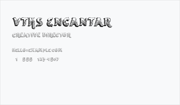 vtks encantar Business Card