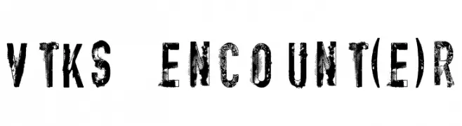 vtks encount(e)r  Frei Schriftart Herunterladen