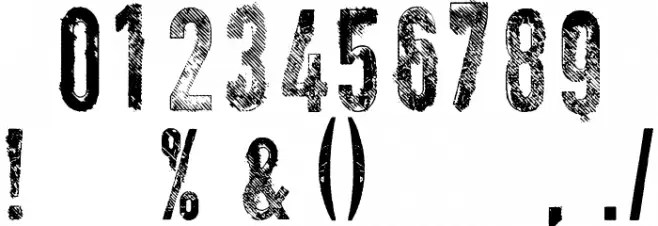 vtks encount(e)r Font OTHER CHARS