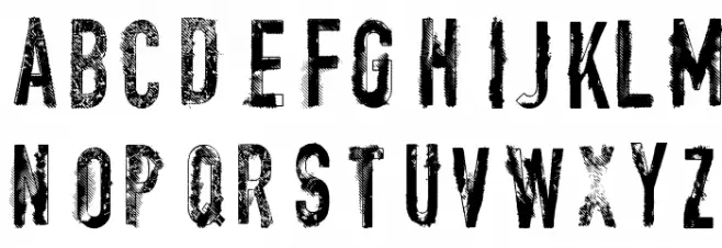 vtks encount(e)r Schriftart Groß