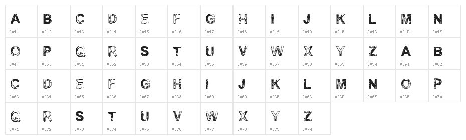 vtks fresh Character Map