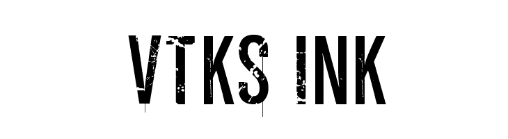 vtks ink Шрифта