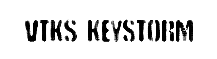 vtks keystorm  フリーフォントのダウンロード
