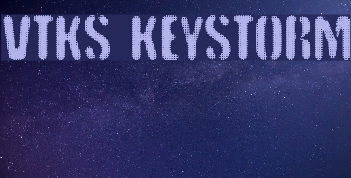 vtks keystorm Font examples