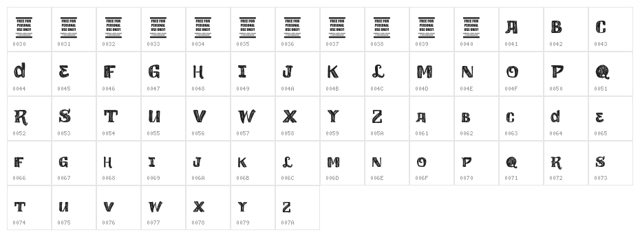 vtks love love Character Map