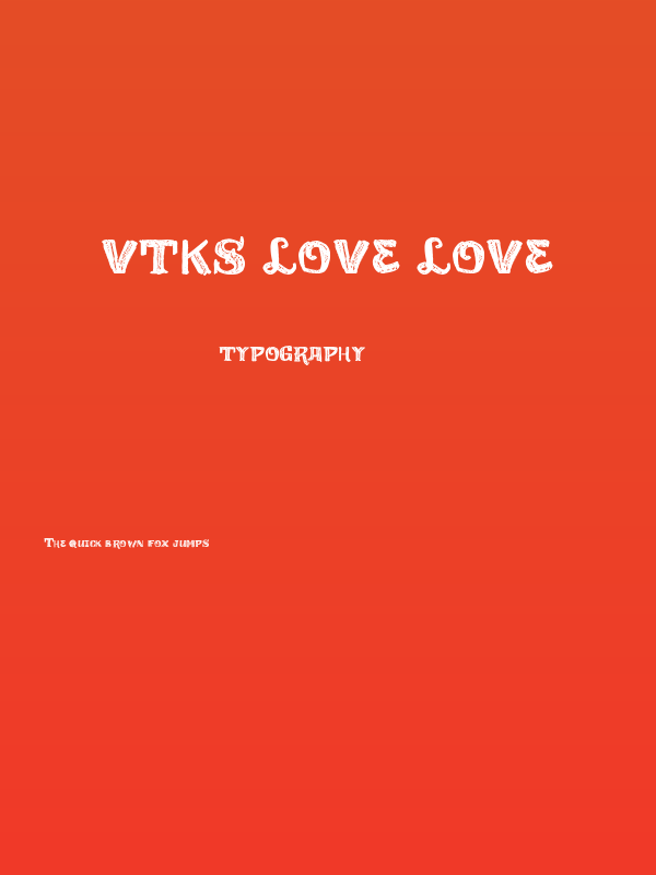 vtks love love Poster
