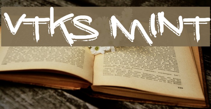 vtks mint Font examples