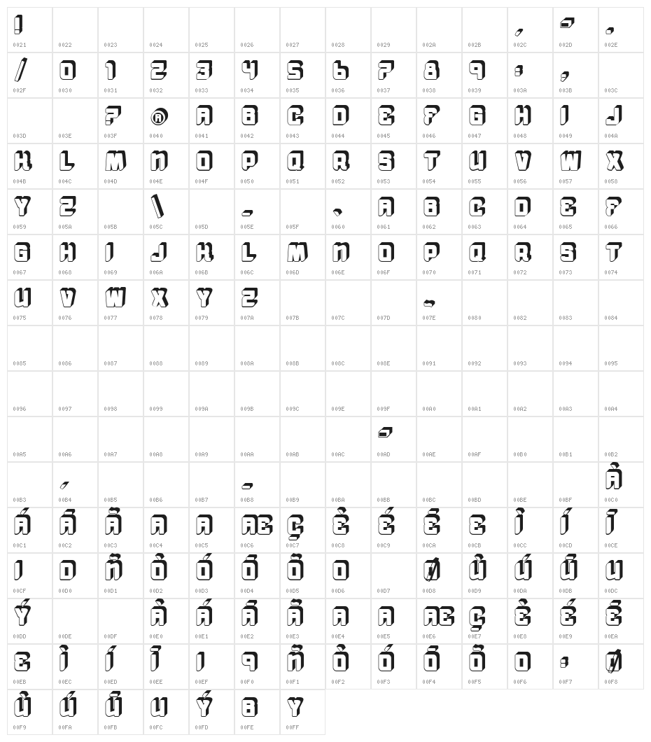 vtks morning rain 3D Character Map