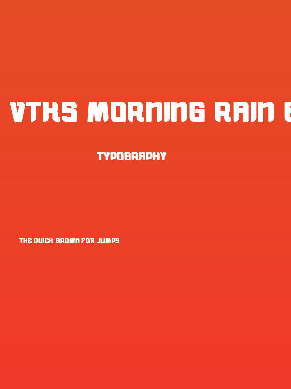 vtks morning rain BOLD Poster