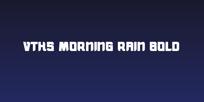 vtks morning rain BOLD Social Header