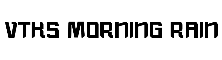 vtks morning rain  免费字体下载