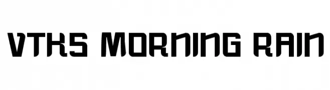 vtks morning rain  Frei Schriftart Herunterladen
