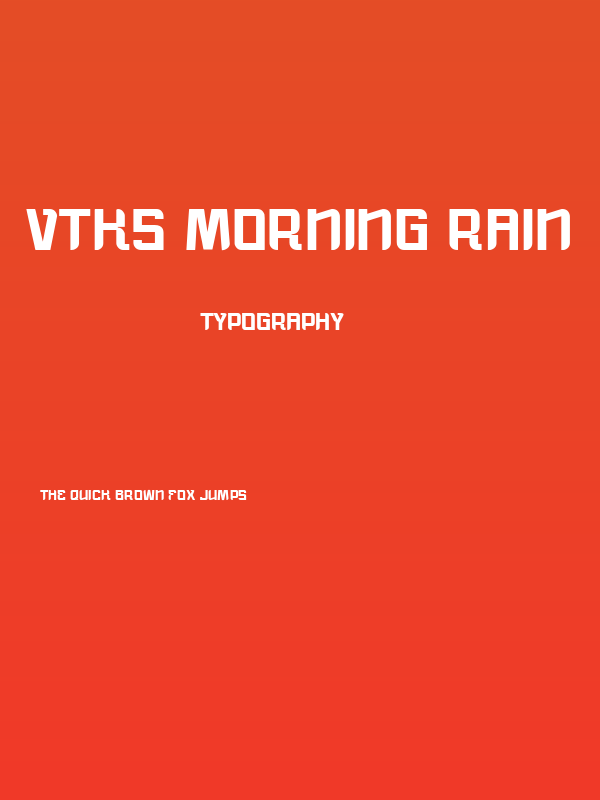 vtks morning rain Poster