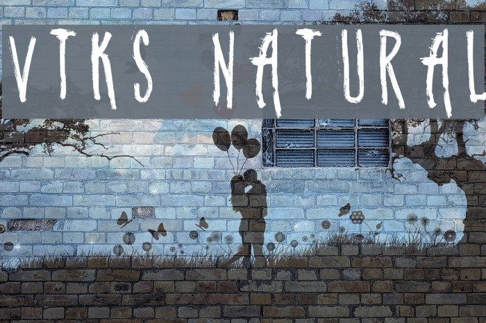 vtks natural Font examples