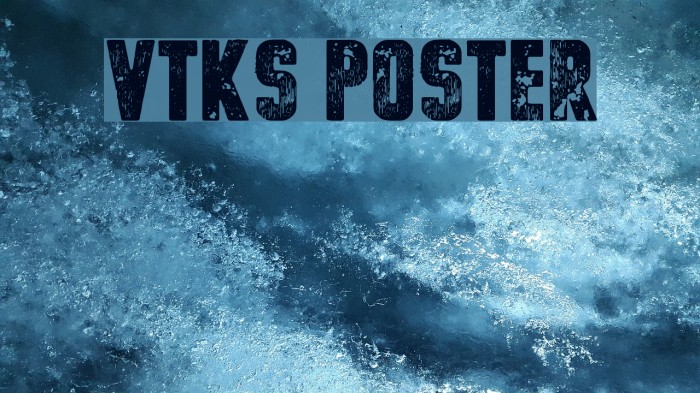 vtks poster Font examples