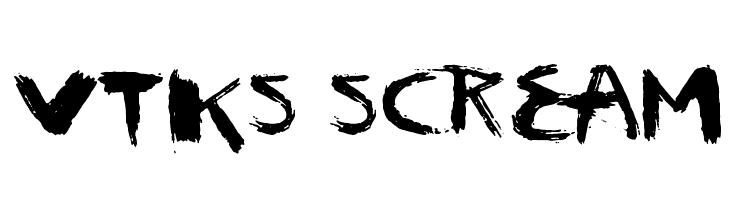 vtks scream  font caratteri gratis