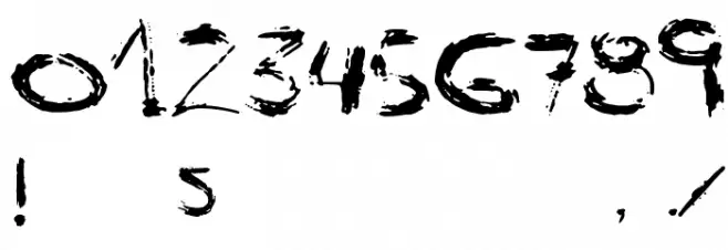 vtks scream Font OTHER CHARS