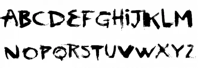vtks scream フォント 小文字