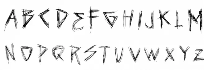 vtks seven Schriftart Groß