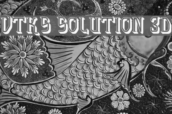 vtks solution 3d Font examples