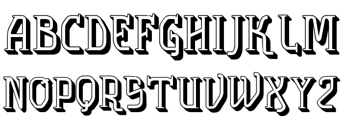 vtks solution 3d Font LOWERCASE
