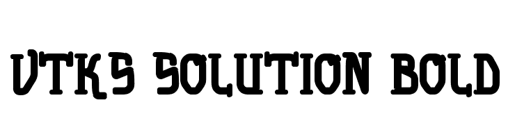 vtks solution bold  免费字体下载