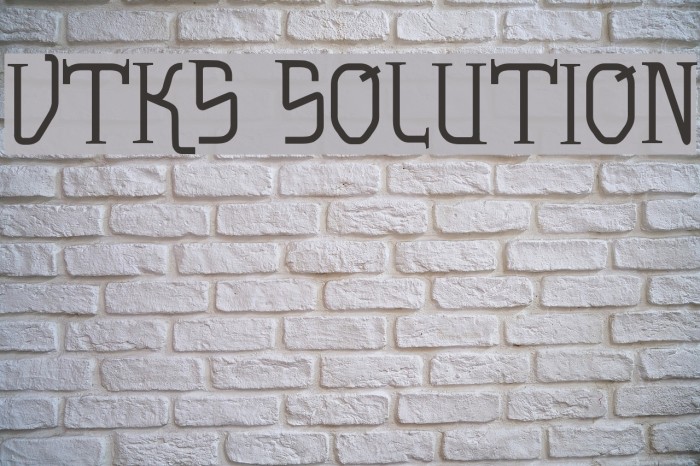 vtks solution Font examples